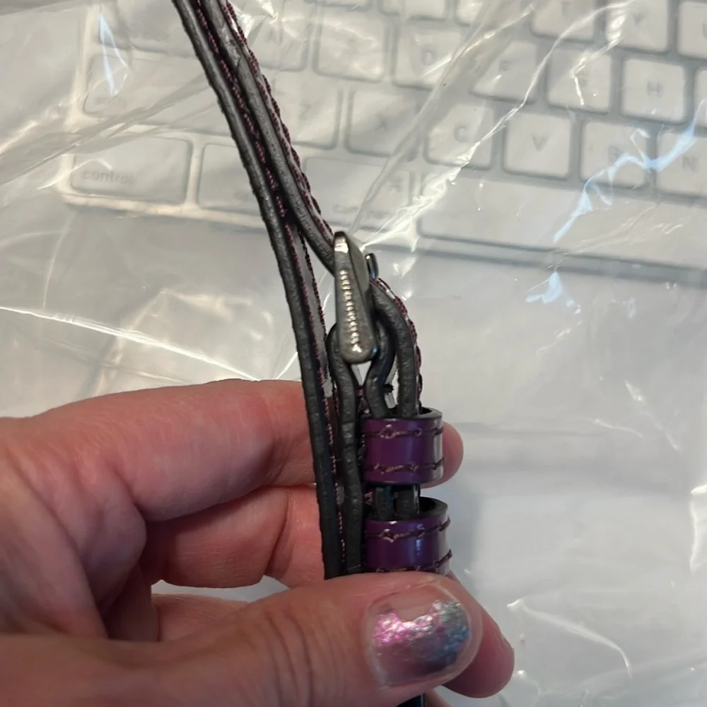 ๐ 1 hour sale. Burberry Prorsum, Patent Lilford Bag, Purple, STUNNING - Picture 7 of 17